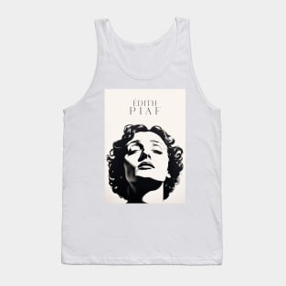 Edith Piaf - portrait - Peinture Tank Top
